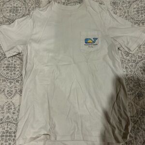 Vineyard Vines Kids White Tee with Blue Whale